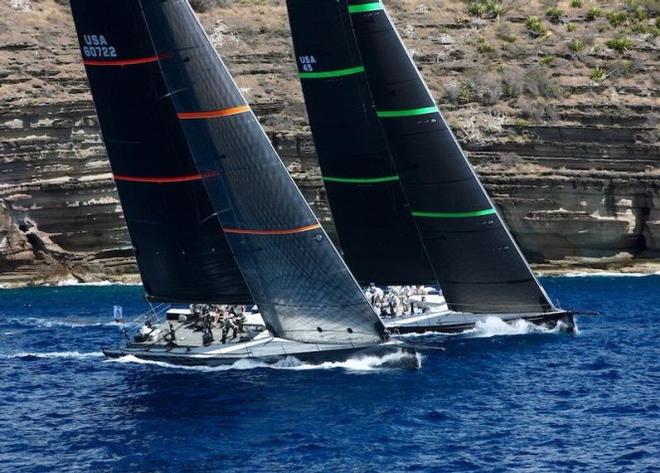 Proteus, winner of the 2016 RORC Caribbean 600 and Hap Fauth's Bella Mente © RORC / Tim Wright